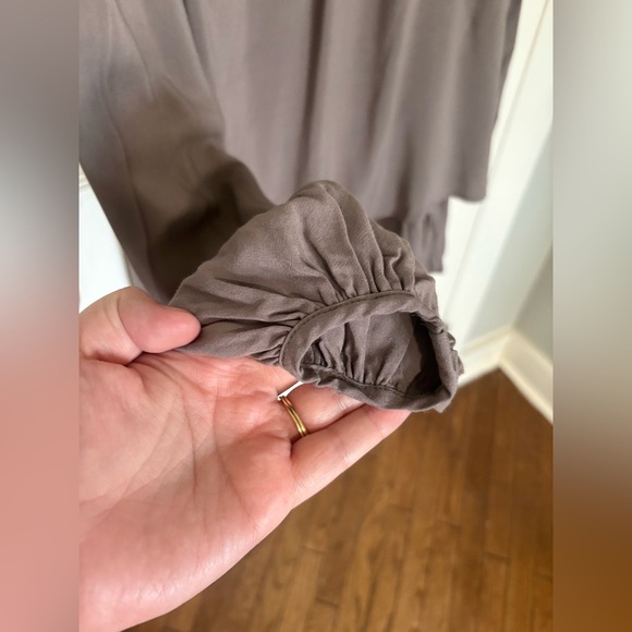 Free People Beck Dress | Size XS | Purple Grey Boho Cut-Out Long Sleeve Mini - Picture 10 of 12